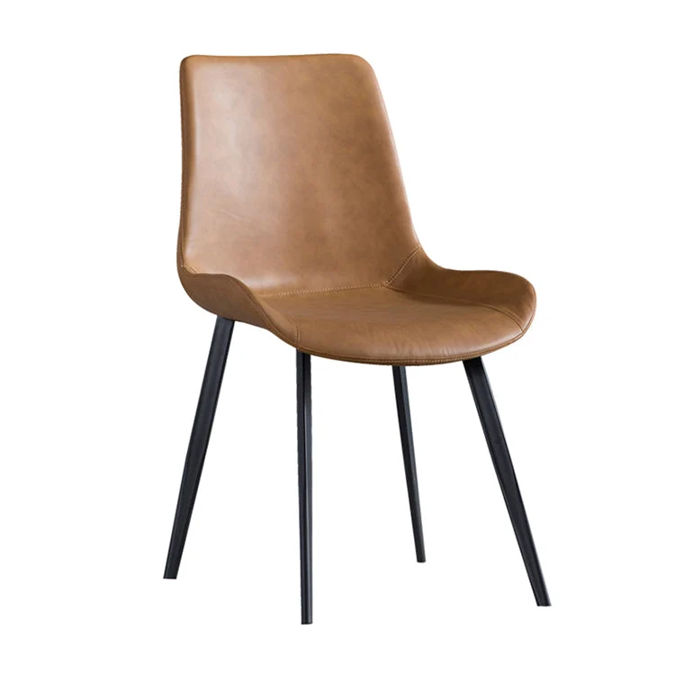 Sedie da pranzo contemporanee metallo Sedie da pranzo pelle per uso domestico Clearhalo