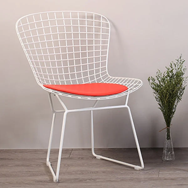 Sedie da pranzo contemporanee metallo senza braccioli Sedia laterale da pranzo con schienale aperto per uso domestico Clea...