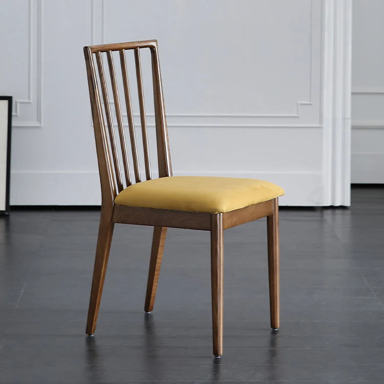 Sedie da pranzo contemporanee Sedie laterali senza braccioli da cucina con gambe legno Clearhalo