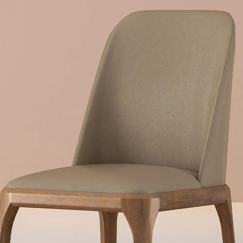 Sedie da pranzo contemporanee Sedie da pranzo senza braccioli con gambe legno Clearhalo