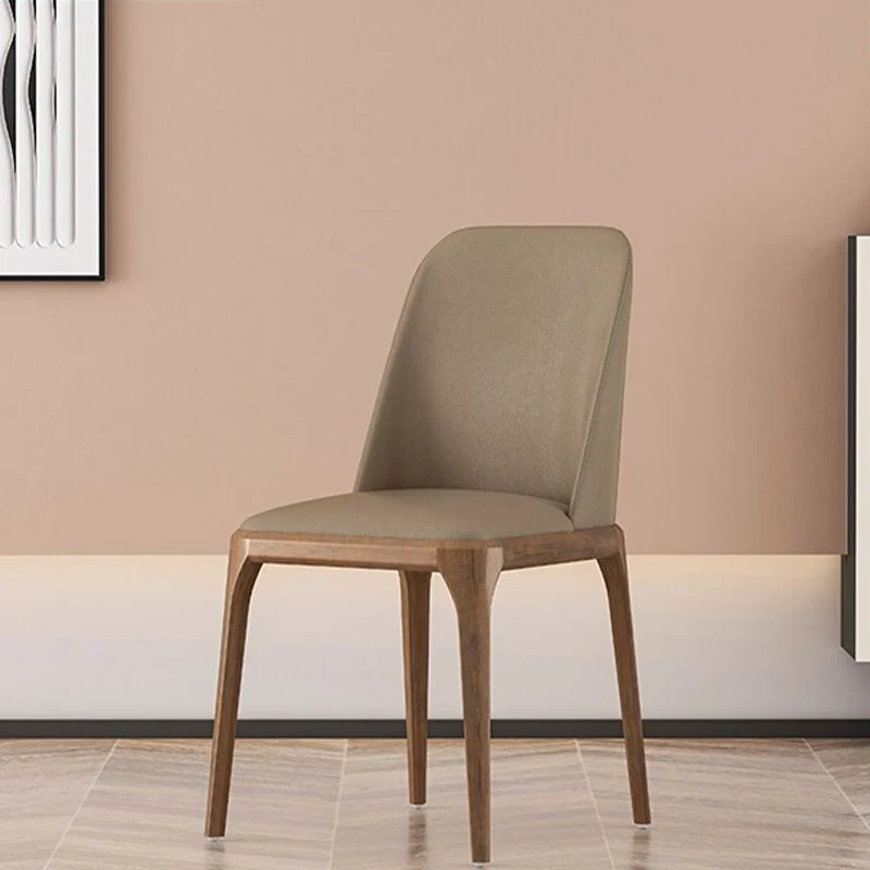 Sedie da pranzo contemporanee Sedie da pranzo senza braccioli con gambe legno Clearhalo