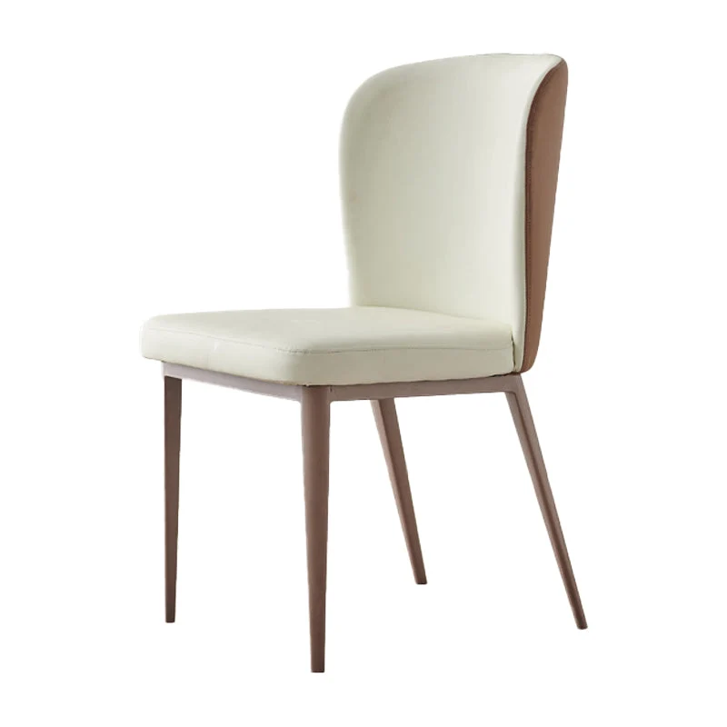 Sedie da pranzo contemporanee Sedie da pranzo senza braccioli con gambe metallo Clearhalo