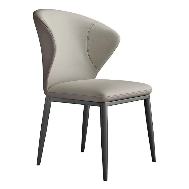 Sedie da pranzo contemporanee Sedie da pranzo senza braccioli con gambe metallo per cucina Clearhalo