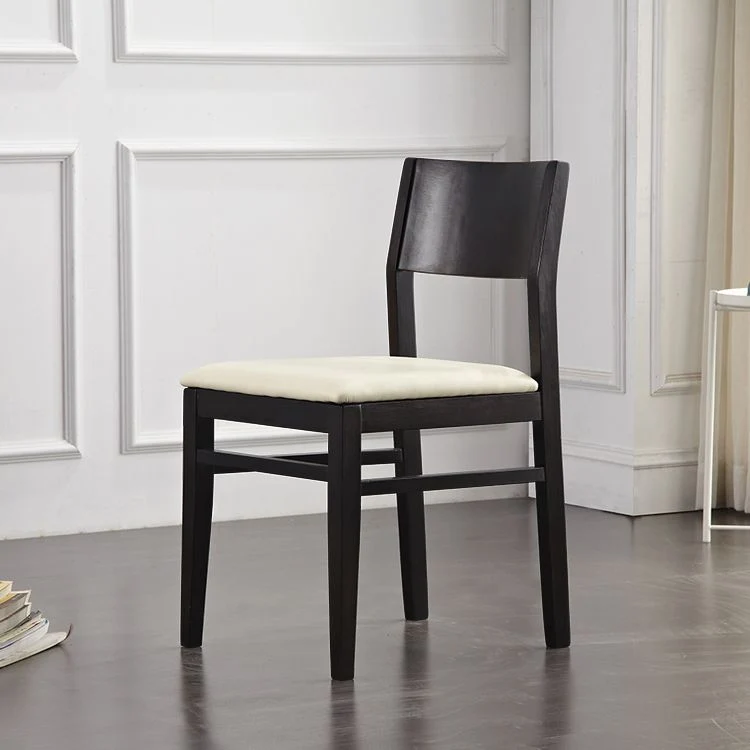 Sedie da pranzo contemporanee senza braccioli legno massello Sedia da pranzo laterale con schienale aperto Clearhalo