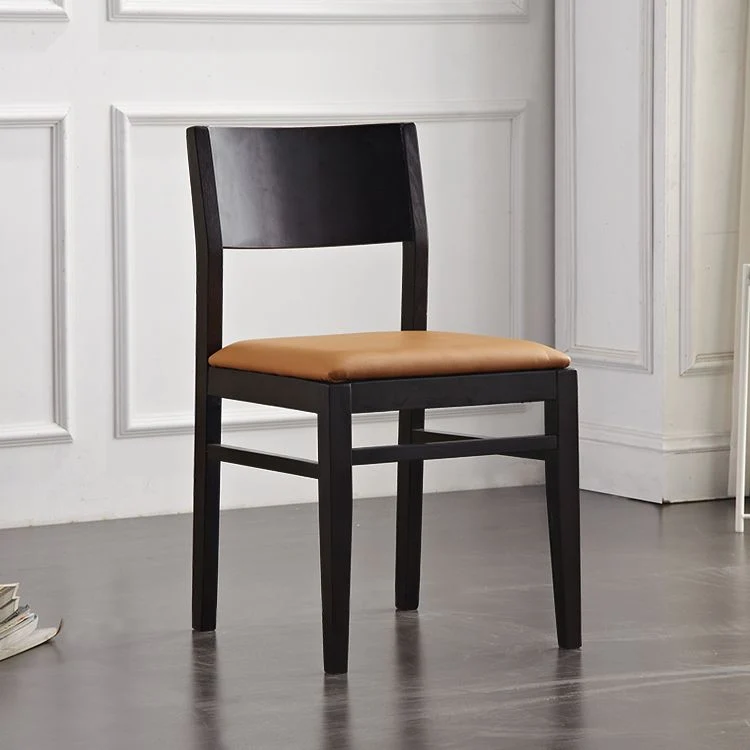 Sedie da pranzo contemporanee senza braccioli legno massello Sedia da pranzo laterale con schienale aperto Clearhalo