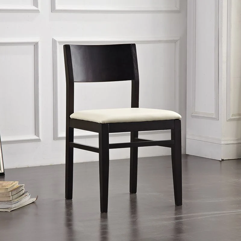 Sedie da pranzo contemporanee senza braccioli legno massello Sedia da pranzo laterale con schienale aperto Clearhalo