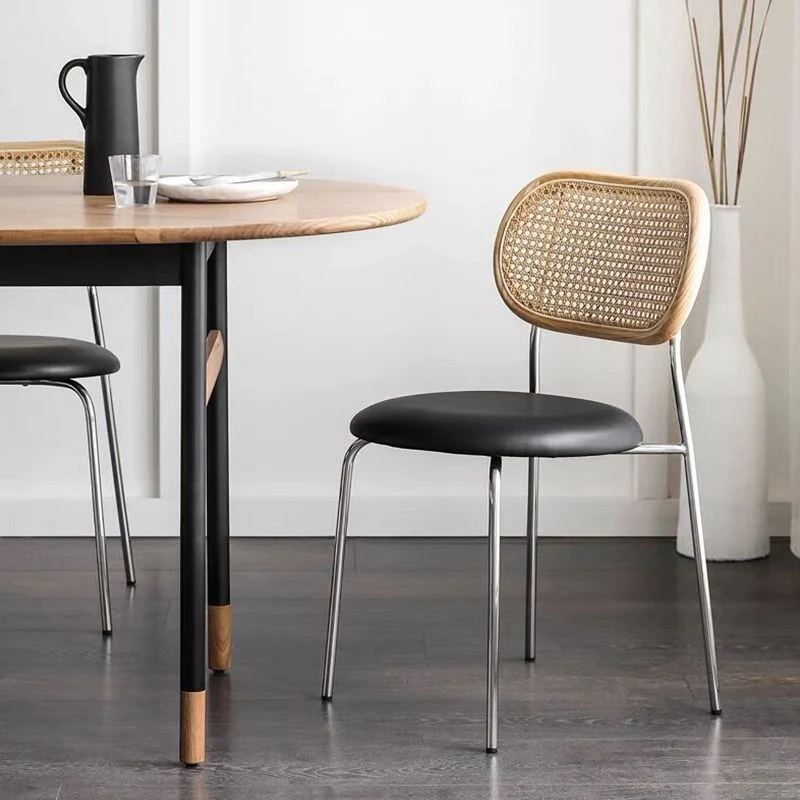 Sedie da pranzo contemporanee senza braccioli Sedia da pranzo imbottita ecopelle Clearhalo