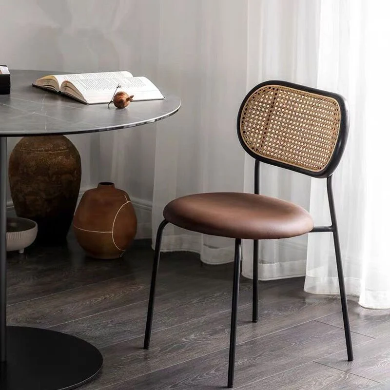 Sedie da pranzo contemporanee senza braccioli Sedia da pranzo imbottita ecopelle Clearhalo