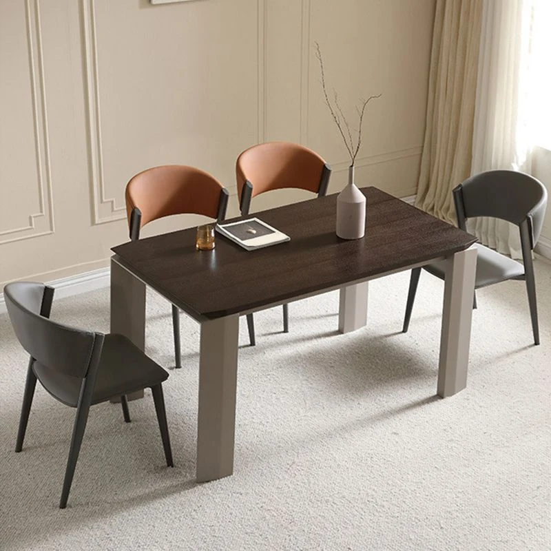 Sedie da pranzo da cucina contemporanea Sedia da pranzo laterale con schienale aperto Clearhalo
