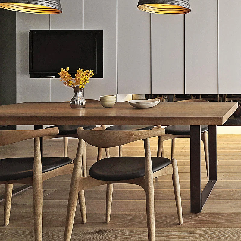 Sedie da pranzo da cucina ecopelle Sedie imbottite con base legno Clearhalo
