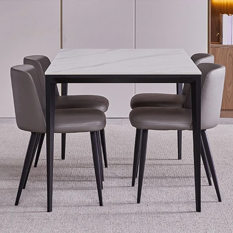 Sedie da pranzo da cucina ecopelle Sedie da pranzo imbottite contemporanee Clearhalo