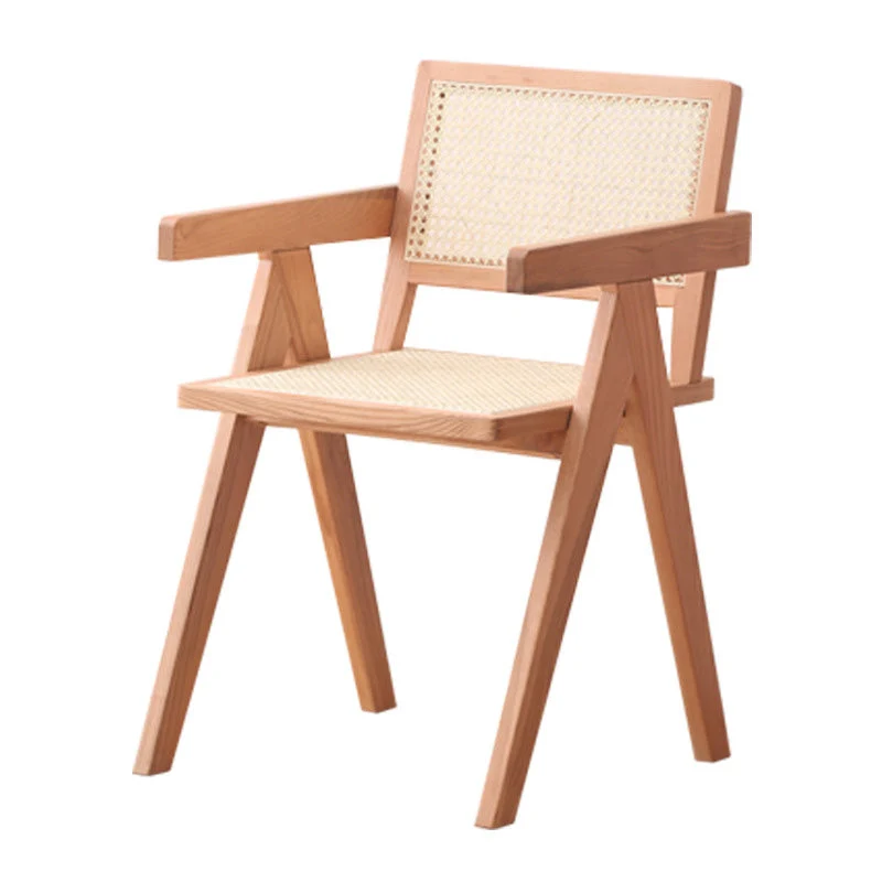Sedie da pranzo da cucina legno massello Poltrone contemporanee naturale Clearhalo