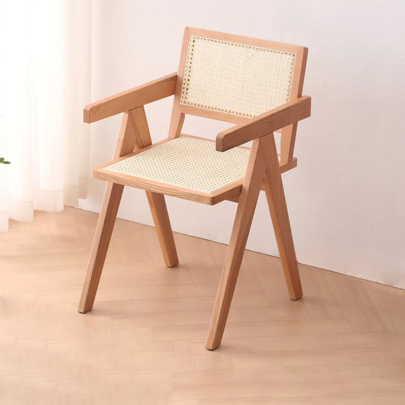 Sedie da pranzo da cucina legno massello Poltrone contemporanee naturale Clearhalo