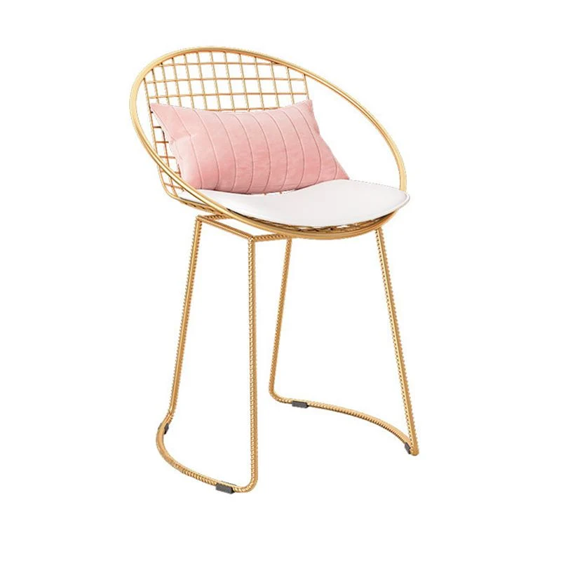 Sedie da pranzo da cucina metallo Sedie da pranzo imbottite contemporanee Clearhalo