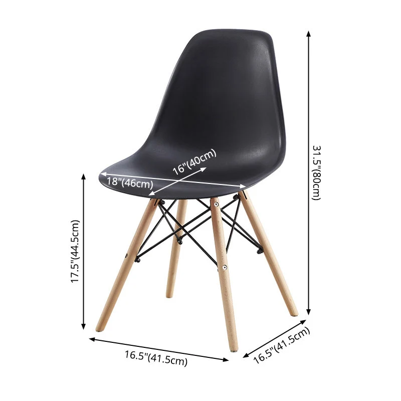 Sedie da pranzo da cucina stile moderno legno di faggio con schienale massiccio Clearhalo