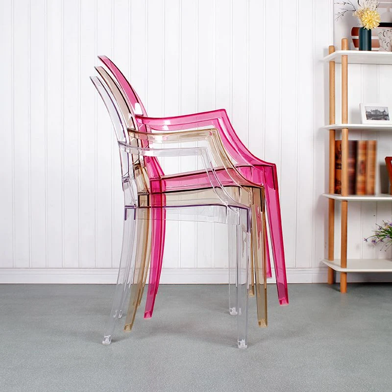 Sedie da pranzo da cucina stile moderno Sedie laterali da pranzo plastica Clearhalo