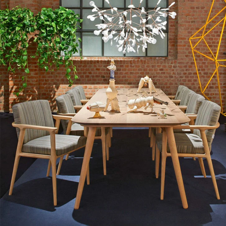 Sedie da pranzo da cucina stile tradizionale legno di frassino con schienale massiccio Clearhalo