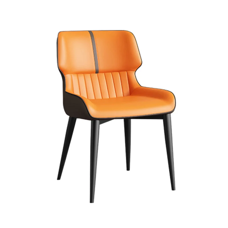 Sedie da pranzo dal design moderno ecopelle Sedia Wingback Parsons Clearhalo