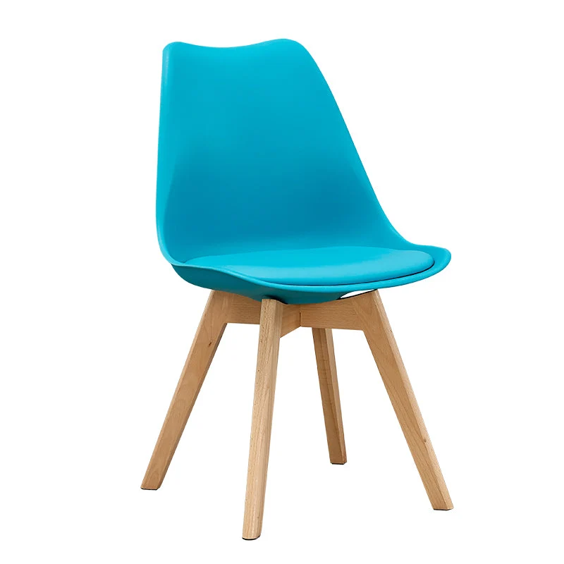 Sedie da pranzo Eames senza braccioli Sedie da pranzo laterali scandinave con gambe legno Clearhalo