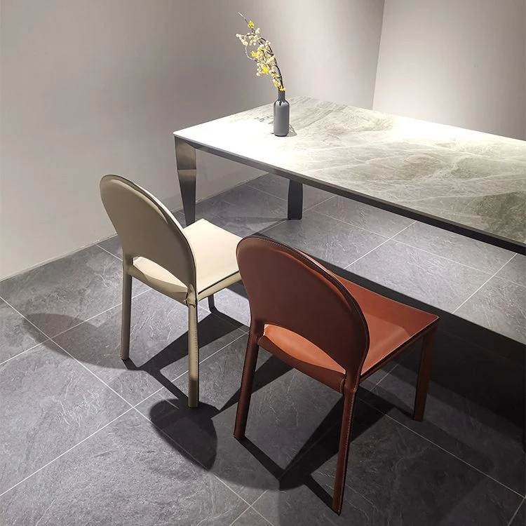 Sedie da pranzo ecopelle Sedia contemporanea con gambe metallo Clearhalo
