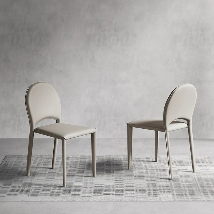 Sedie da pranzo ecopelle Sedia contemporanea con gambe metallo Clearhalo