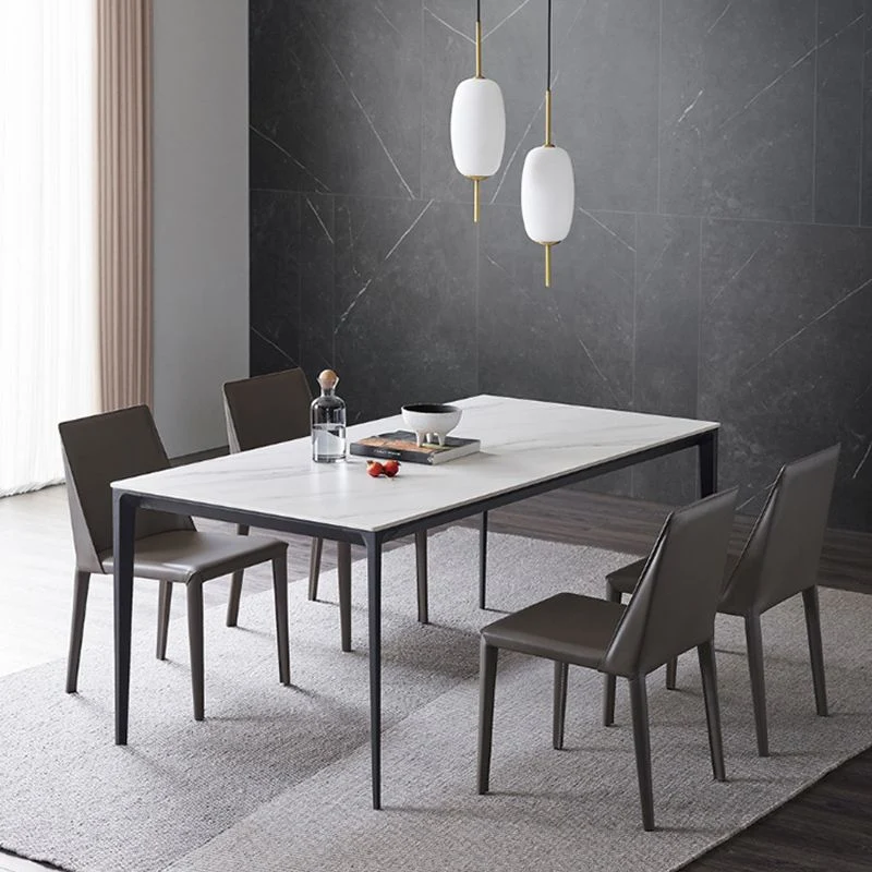 Sedie da pranzo ecopelle Sedie contemporanee con base metallo Clearhalo