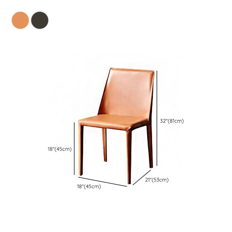 Sedie da pranzo ecopelle Sedie contemporanee con base metallo Clearhalo