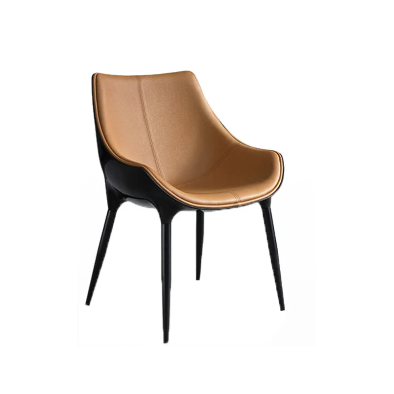 Sedie da pranzo ecopelle Sedie contemporanee con gambe metallo Clearhalo