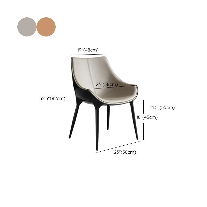 Sedie da pranzo ecopelle Sedie contemporanee con gambe metallo Clearhalo