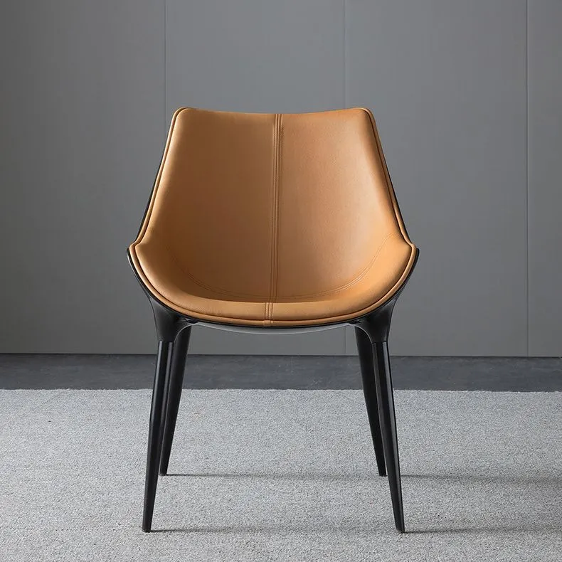 Sedie da pranzo ecopelle Sedie contemporanee con gambe metallo Clearhalo