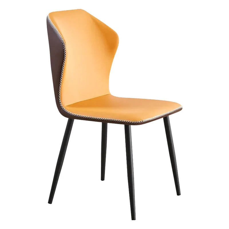 Sedie da pranzo ecopelle Set di sedie Parsons Wingback da 17,3 pollici di larghezza Clearhalo