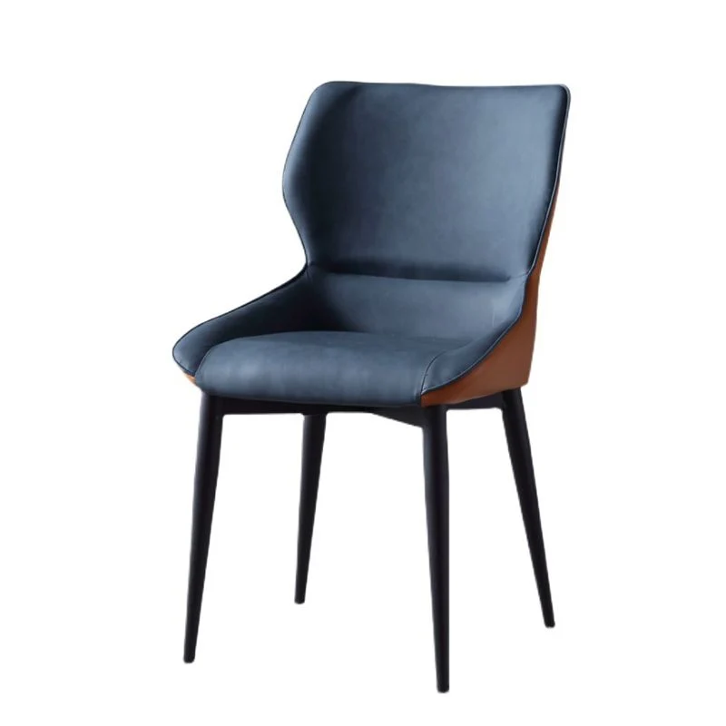 Sedie da pranzo ecopelle Wingback Parsons Chair dal design industriale Clearhalo