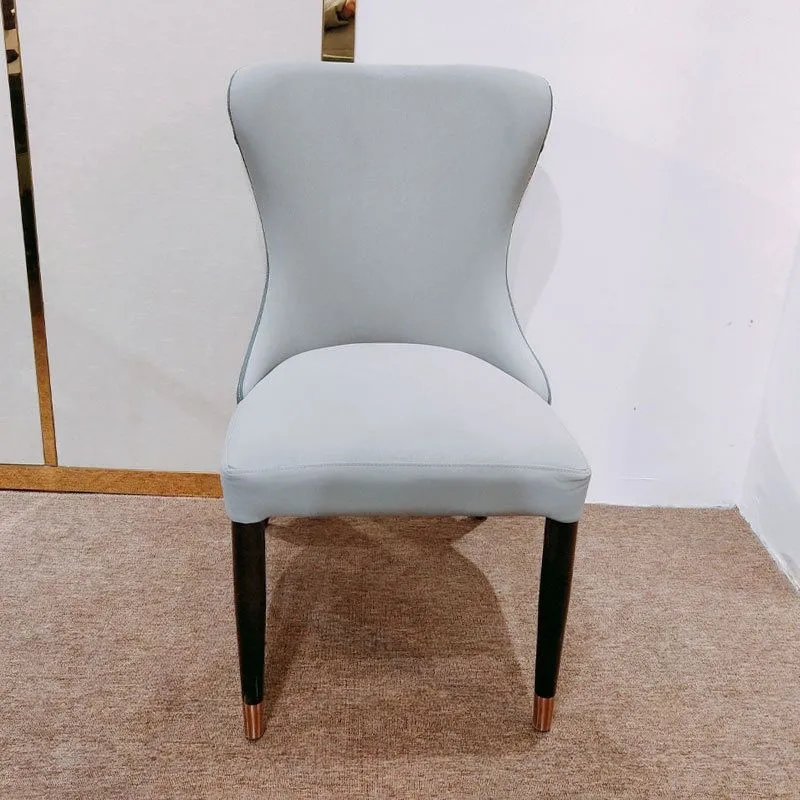 Sedie da pranzo imbottite contemporanee Sedia laterale Parsons blu Clearhalo
