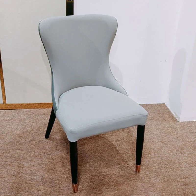 Sedie da pranzo imbottite contemporanee Sedia laterale Parsons blu Clearhalo