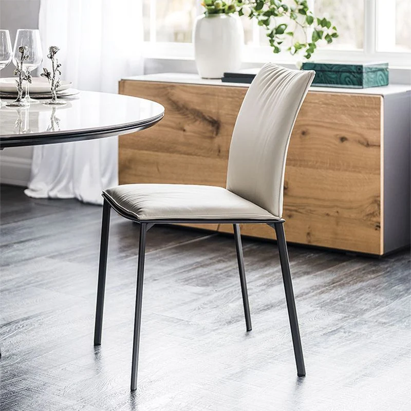 Sedie da pranzo imbottite contemporanee Sedia da pranzo da cucina bianco Clearhalo