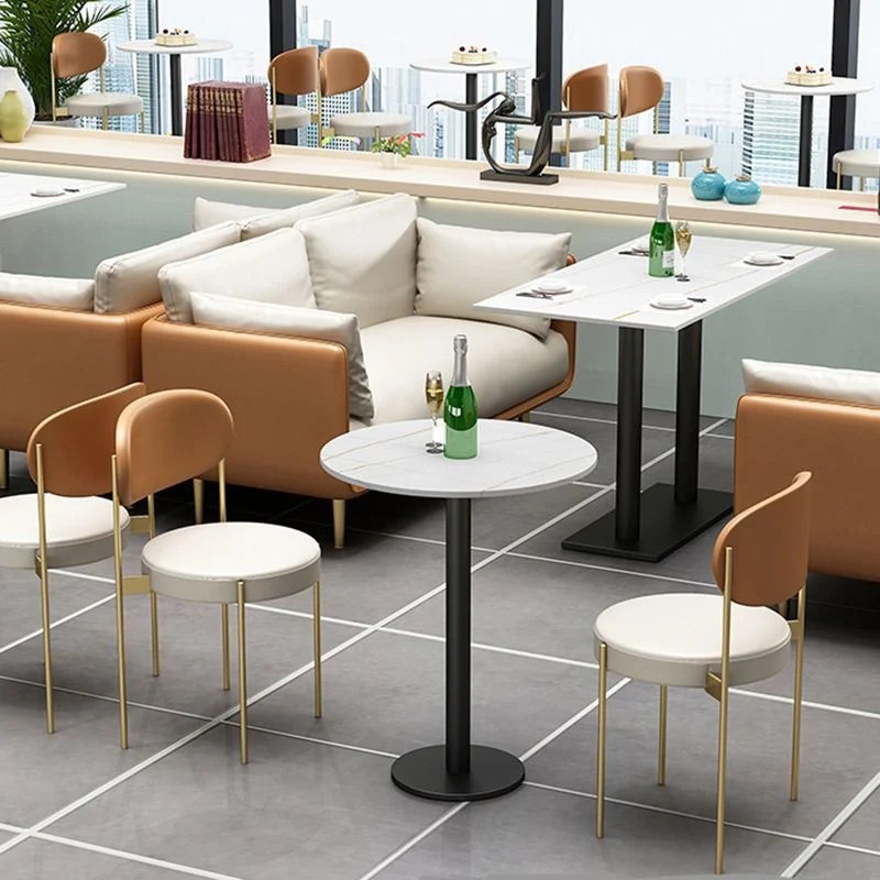 Sedie da pranzo imbottite Glam Sedia da cucina ecopelle con gambe metallo Clearhalo