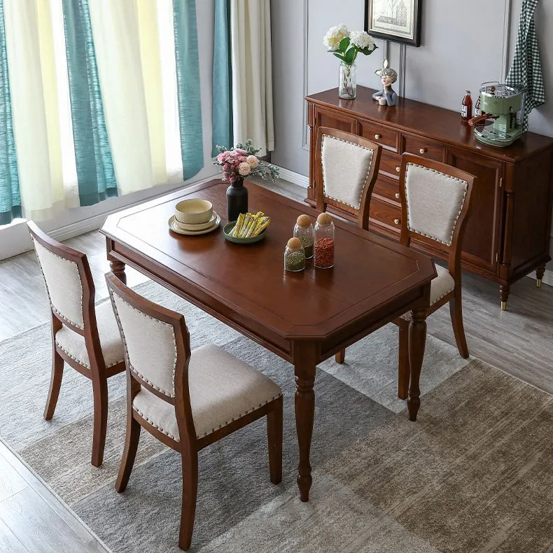 Sedie da pranzo imbottite moderne con base legno per sala da pranzo Clearhalo