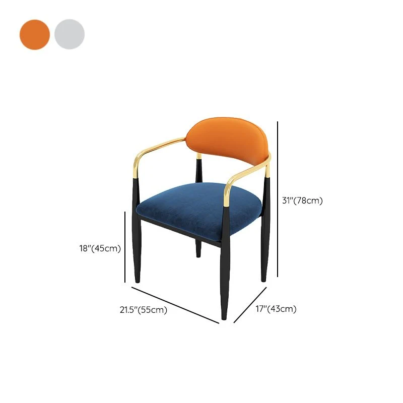 Sedie da pranzo imbottite per cucina contemporanea Clearhalo