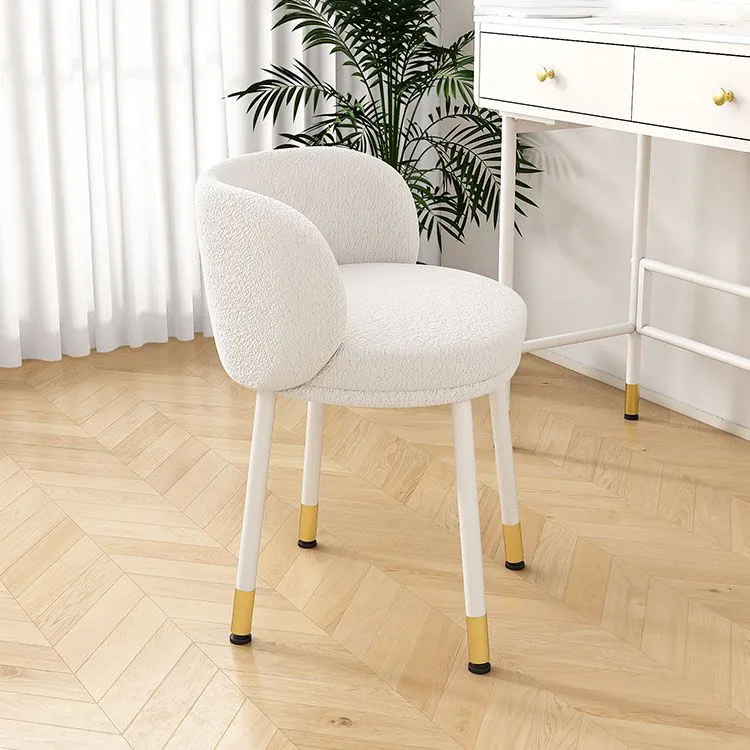 Sedie da pranzo imbottite scandinave Sedia con schienale massiccio senza braccioli Clearhalo