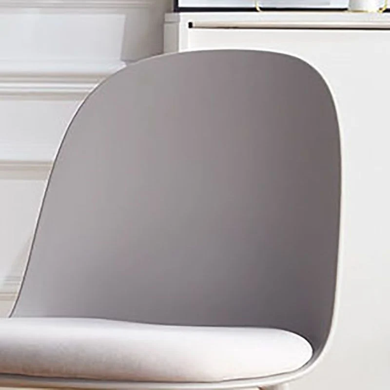 Sedie da pranzo imbottite Sedia con schienale massiccio senza braccioli stile nordico Clearhalo