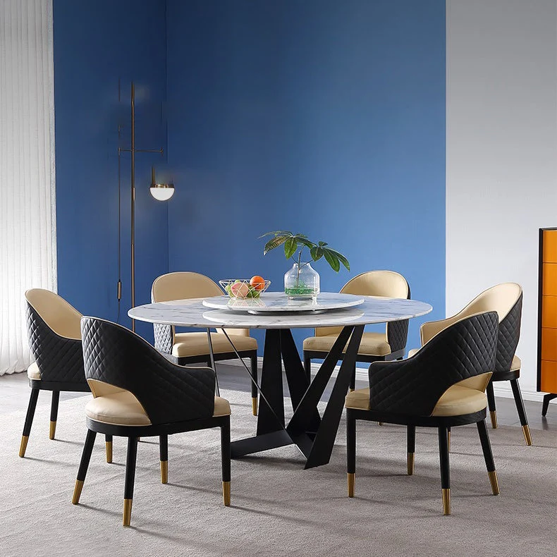 Sedie da pranzo imbottite Sedia da cucina contemporanea con gambe legno Clearhalo