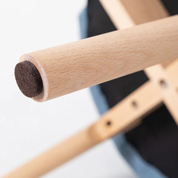 Sedie da pranzo imbottite senza braccioli Sedie da pranzo laterali scandinave con gambe legno Clearhalo