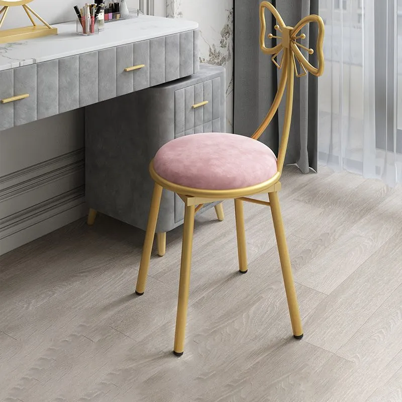 Sedie da pranzo imbottite senza braccioli stile scandinavo con schienale aperto Clearhalo