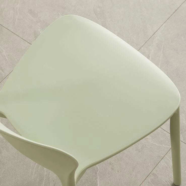 Sedie da pranzo impilabili plastica senza braccioli Sedia laterale scandinava per interni Clearhalo