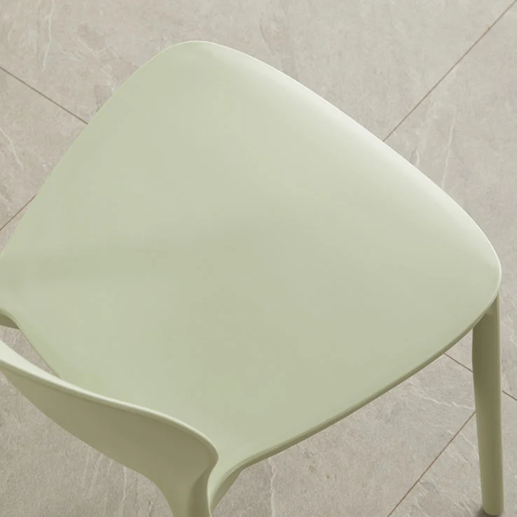 Sedie da pranzo impilabili plastica senza braccioli Sedia laterale scandinava per interni Clearhalo
