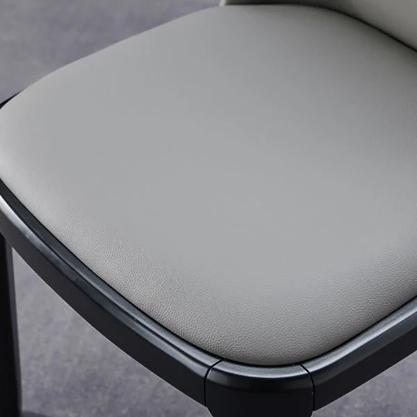 Sedie da pranzo industriali senza braccioli Sedia laterale imbottita con gambe legno massello Clearhalo