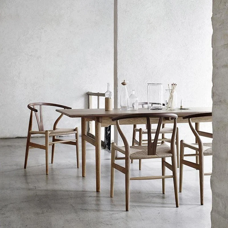 Sedie da pranzo laterali con braccio oscillante stile moderno Sedie da pranzo laterali legno Clearhalo