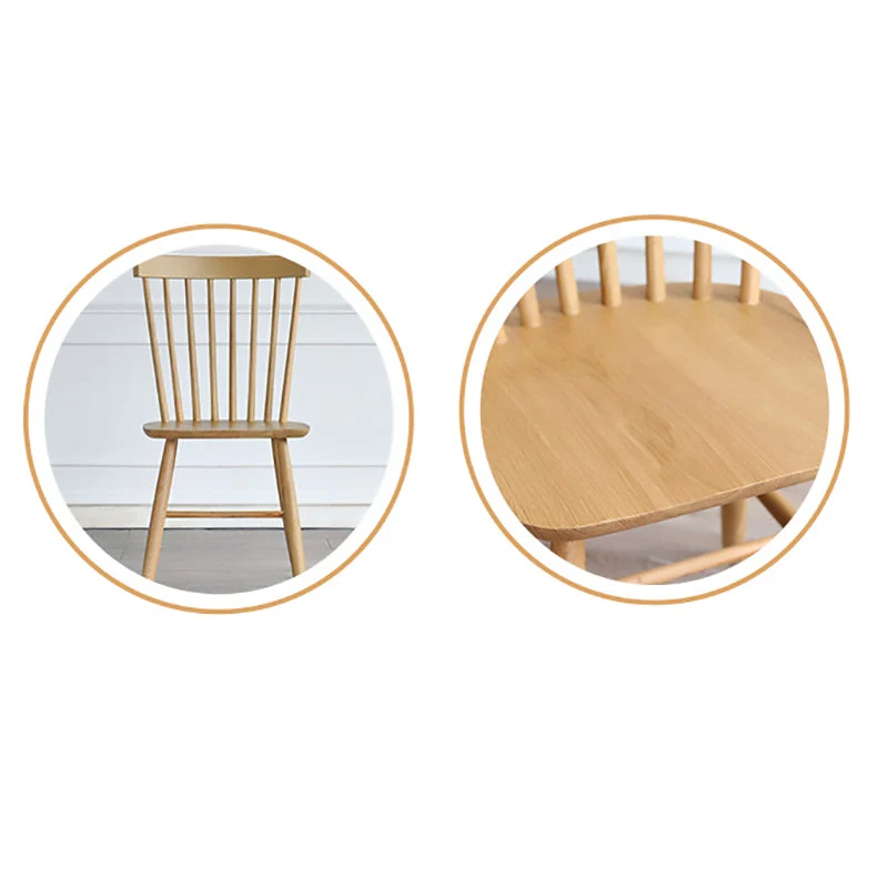 Sedie da pranzo laterali legno minimaliste Sedia con schienale Windsor per la casa Clearhalo