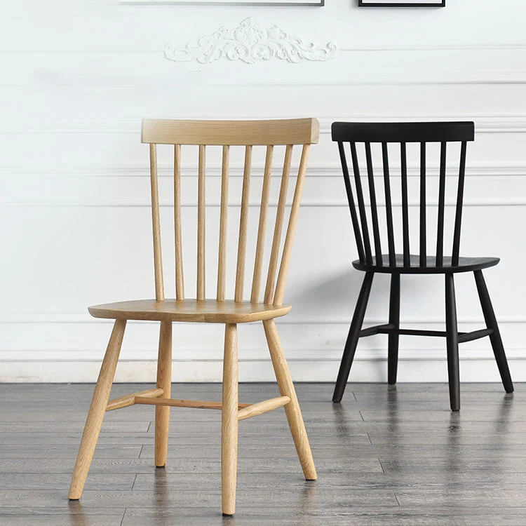 Sedie da pranzo laterali legno minimaliste Sedia con schienale Windsor per la casa Clearhalo