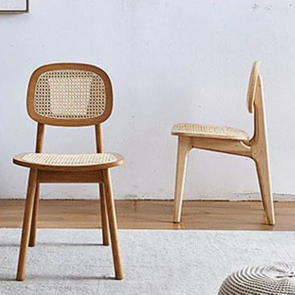 Sedie da pranzo laterali moderne Sedie da pranzo legno di frassino per sala da pranzo Clearhalo